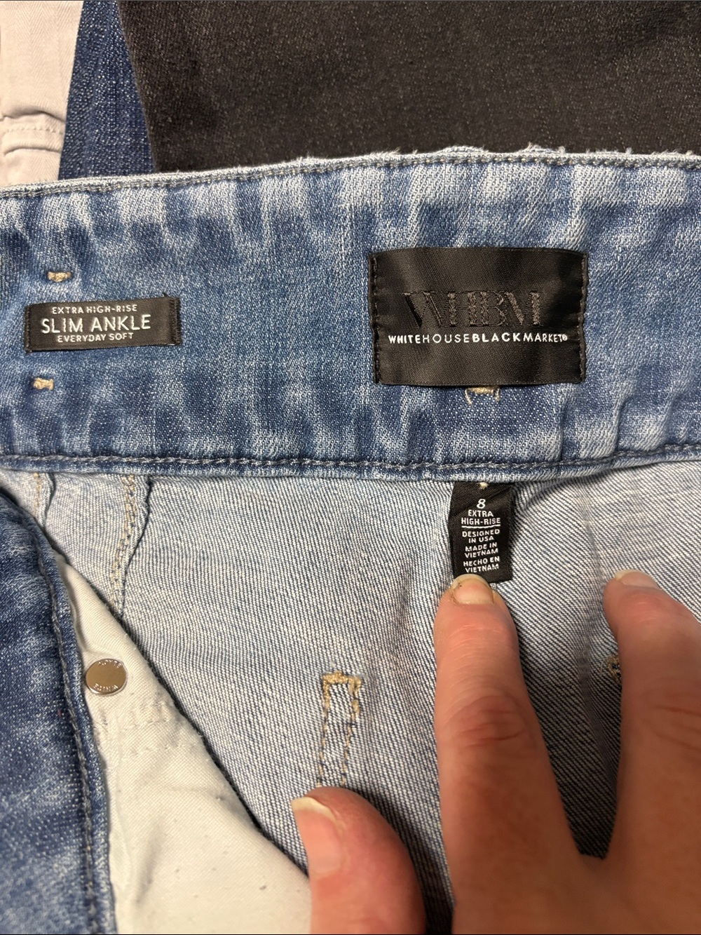 White House Black Market Light Blue Slim Ankle Jeans